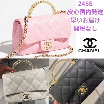 24SS【CHANEL】クリアハンドル ミニフラップバッグ 国内発送 .